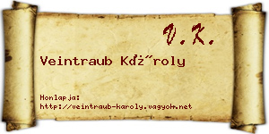Veintraub Károly névjegykártya